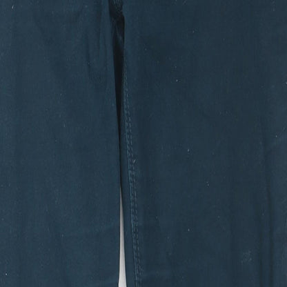 M&Co Womens Blue Cotton Skinny Jeans Size 12 L27 in Regular Zip