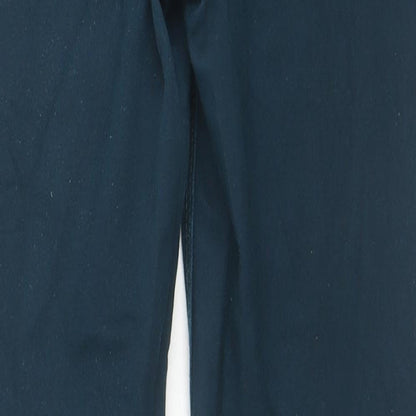 M&Co Womens Blue Cotton Skinny Jeans Size 12 L27 in Regular Zip