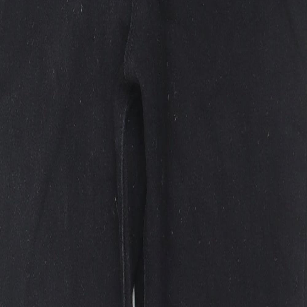 Missguided Womens Black Cotton Skinny Jeans Size 12 L28 in Regular Zip