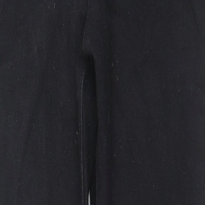 Missguided Womens Black Cotton Skinny Jeans Size 12 L28 in Regular Zip