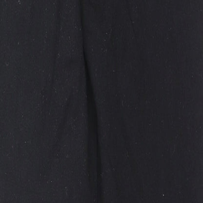 Missguided Womens Black Cotton Skinny Jeans Size 12 L28 in Regular Zip