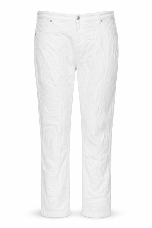 Select Womens White Cotton Straight Jeans Size 18 L26 in Regular Zip