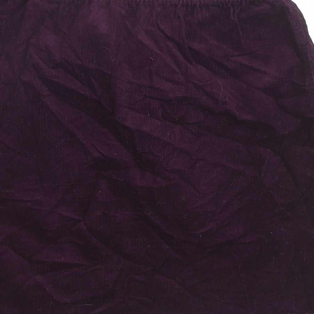 Beloved Womens Purple Cotton Mini Skirt Size S Drawstring