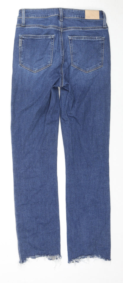 Peige Womens Blue Cotton Straight Jeans Size 26 L27 in Regular Zip