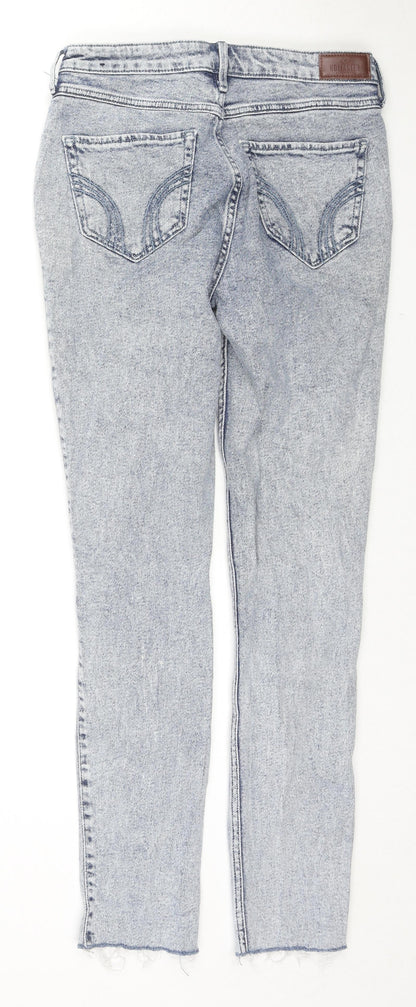 Hollister Womens Blue Cotton Skinny Jeans Size 27 in L30 in Regular Zip