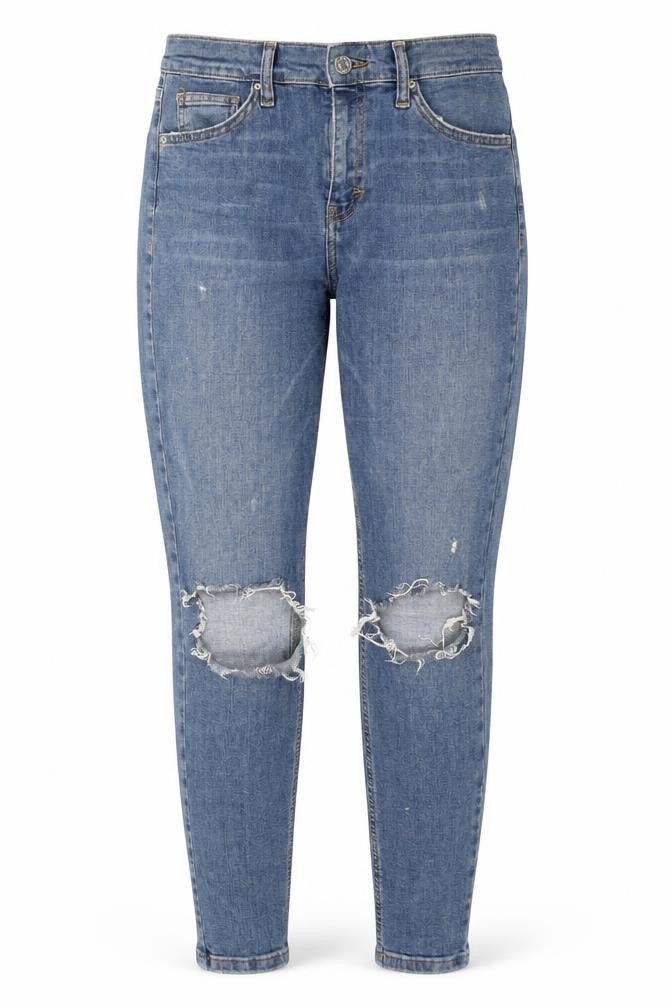 Womens UK Size 28 in Topshop Regular Fit Skinny Blue Jeans