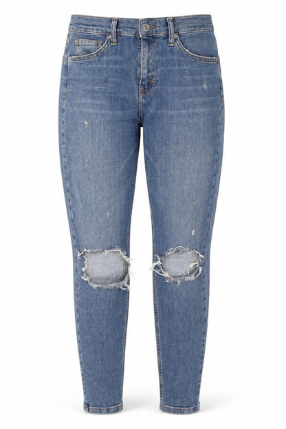 Womens UK Size 28 in Topshop Regular Fit Skinny Blue Jeans