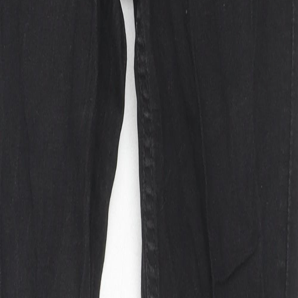 Divided by H&M Womens Black Cotton Skinny Jeans Size 8 L28 in Slim Zip