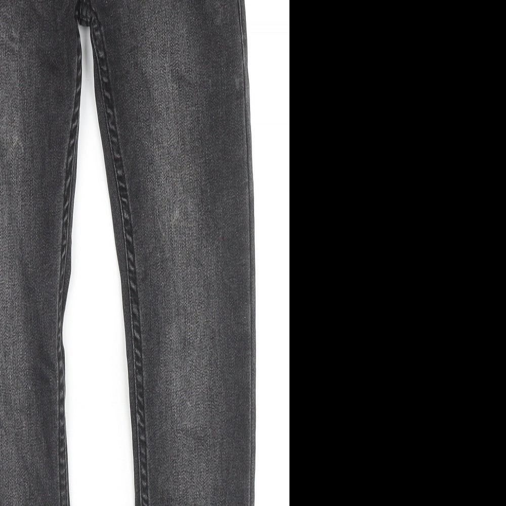 Levi's Womens Black Cotton Skinny Jeans Size 10 L26 in Regular Zip