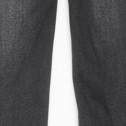 Levi's Womens Black Cotton Skinny Jeans Size 10 L26 in Regular Zip