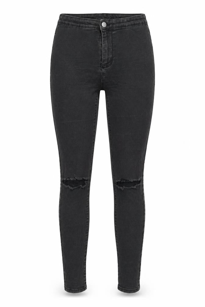 Womens UK Size 10 Denim & Co. Regular Fit Skinny Black Jeans