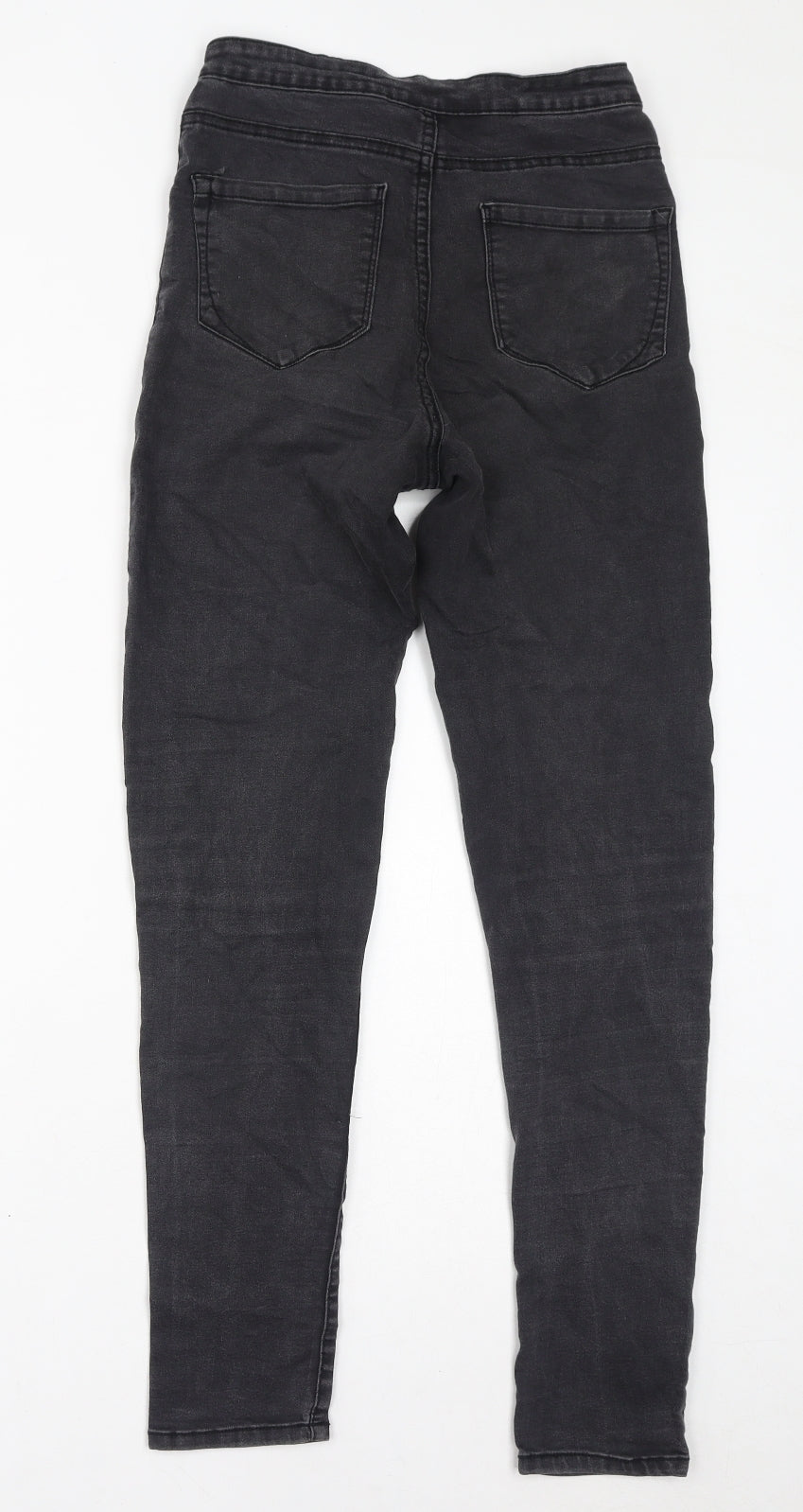 Denim & Co. Womens Black Cotton Skinny Jeans Size 10 L29 in Regular Zip