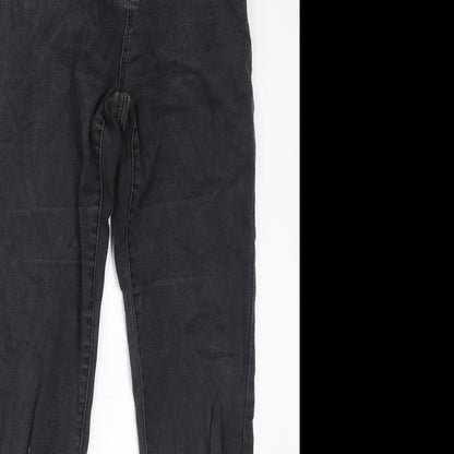 Denim & Co. Womens Black Cotton Skinny Jeans Size 10 L29 in Regular Zip