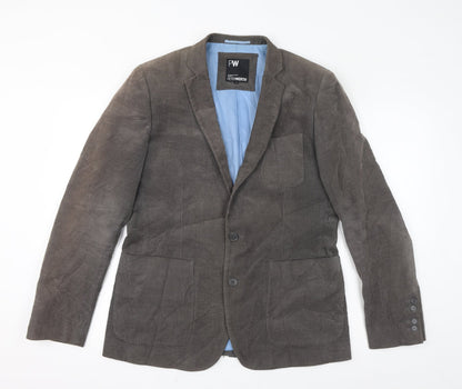 Mens UK Size 40 Peter Werth Regular Brown Suit Jacket