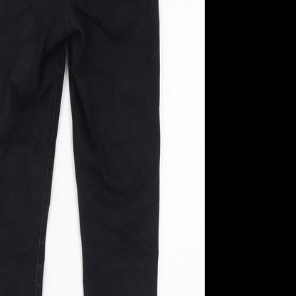 Denim & Co. Womens Black Cotton Skinny Jeans Size 10 L23 in Regular Zip