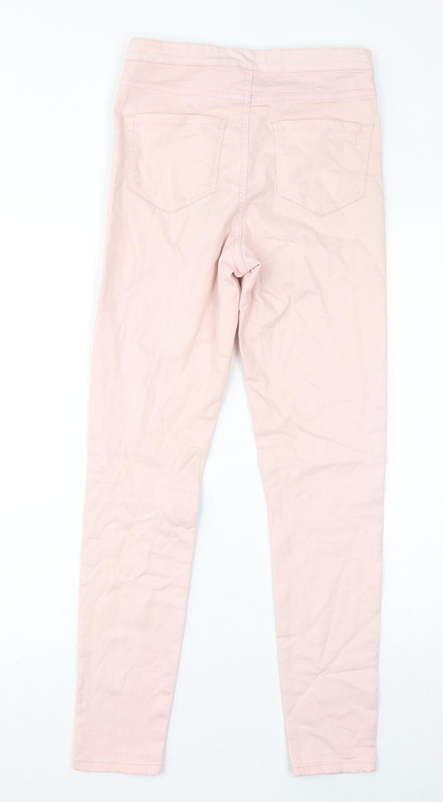 Denim & Co. Womens Pink Cotton Skinny Jeans Size 10 L28 in Regular Zip