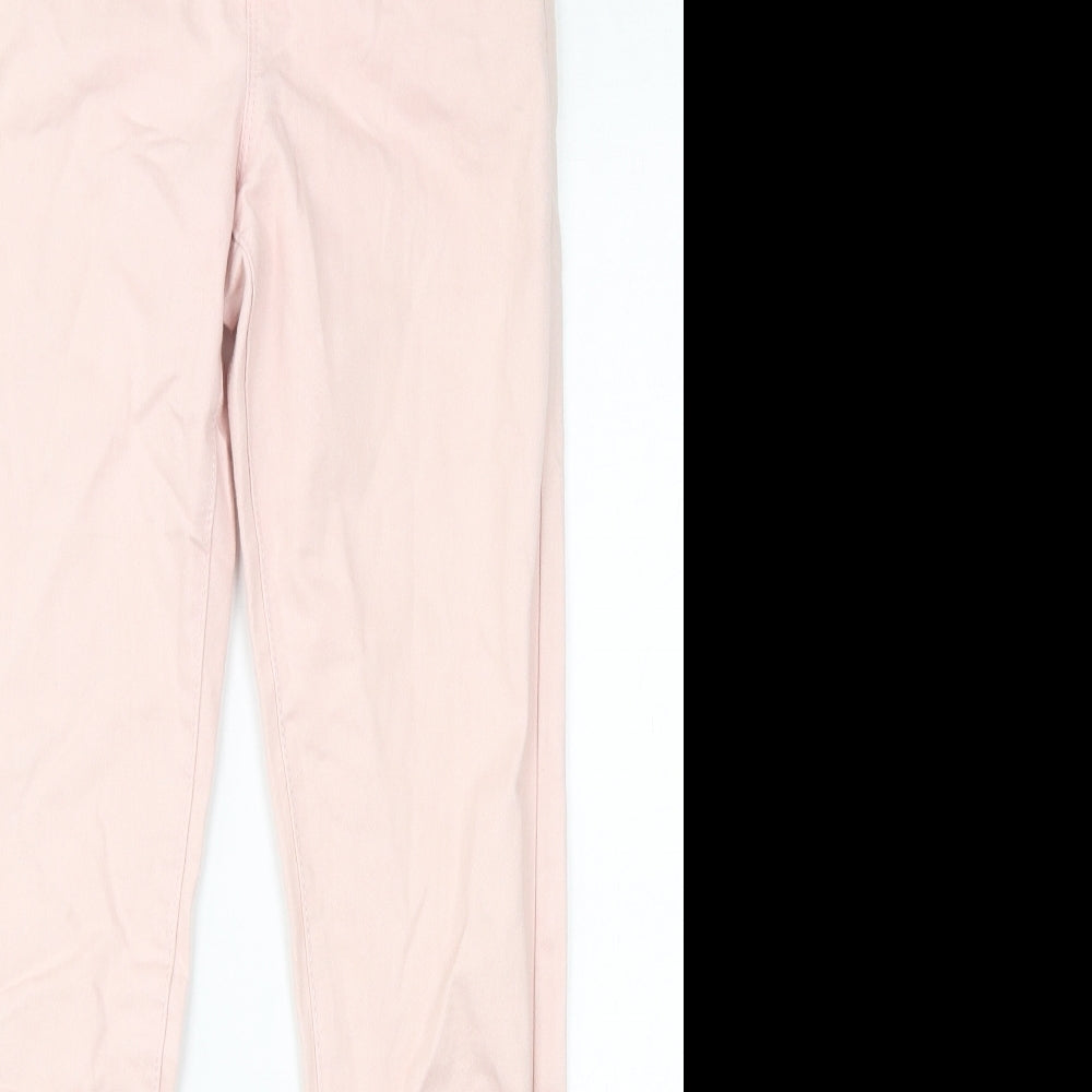 Denim & Co. Womens Pink Cotton Skinny Jeans Size 10 L28 in Regular Zip