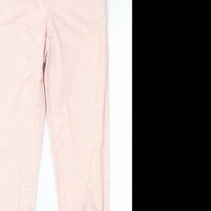 Denim & Co. Womens Pink Cotton Skinny Jeans Size 10 L28 in Regular Zip