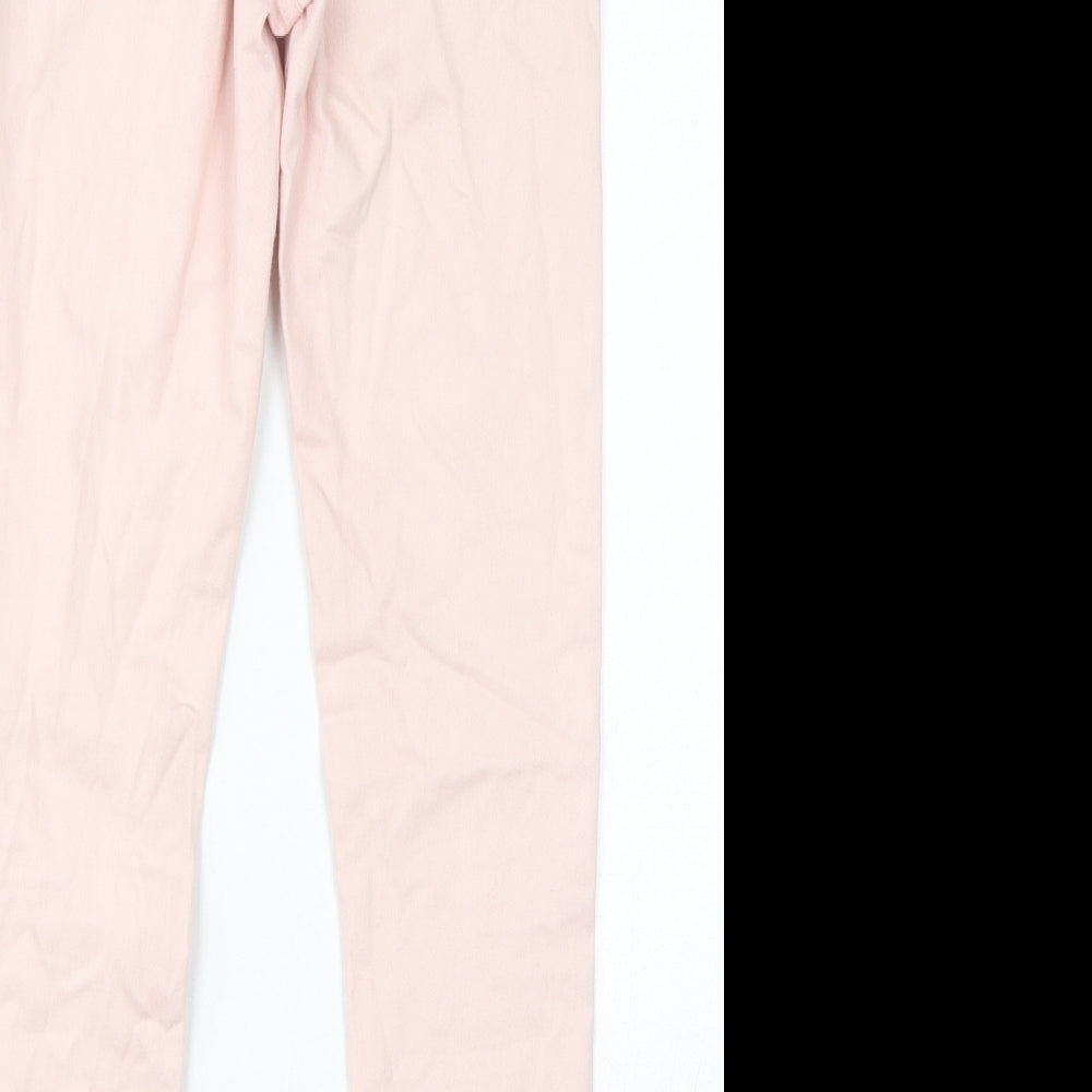 Denim & Co. Womens Pink Cotton Skinny Jeans Size 10 L28 in Regular Zip