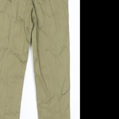 PEP&CO Womens Green Cotton Jegging Jeans Size 10 L23 in Regular