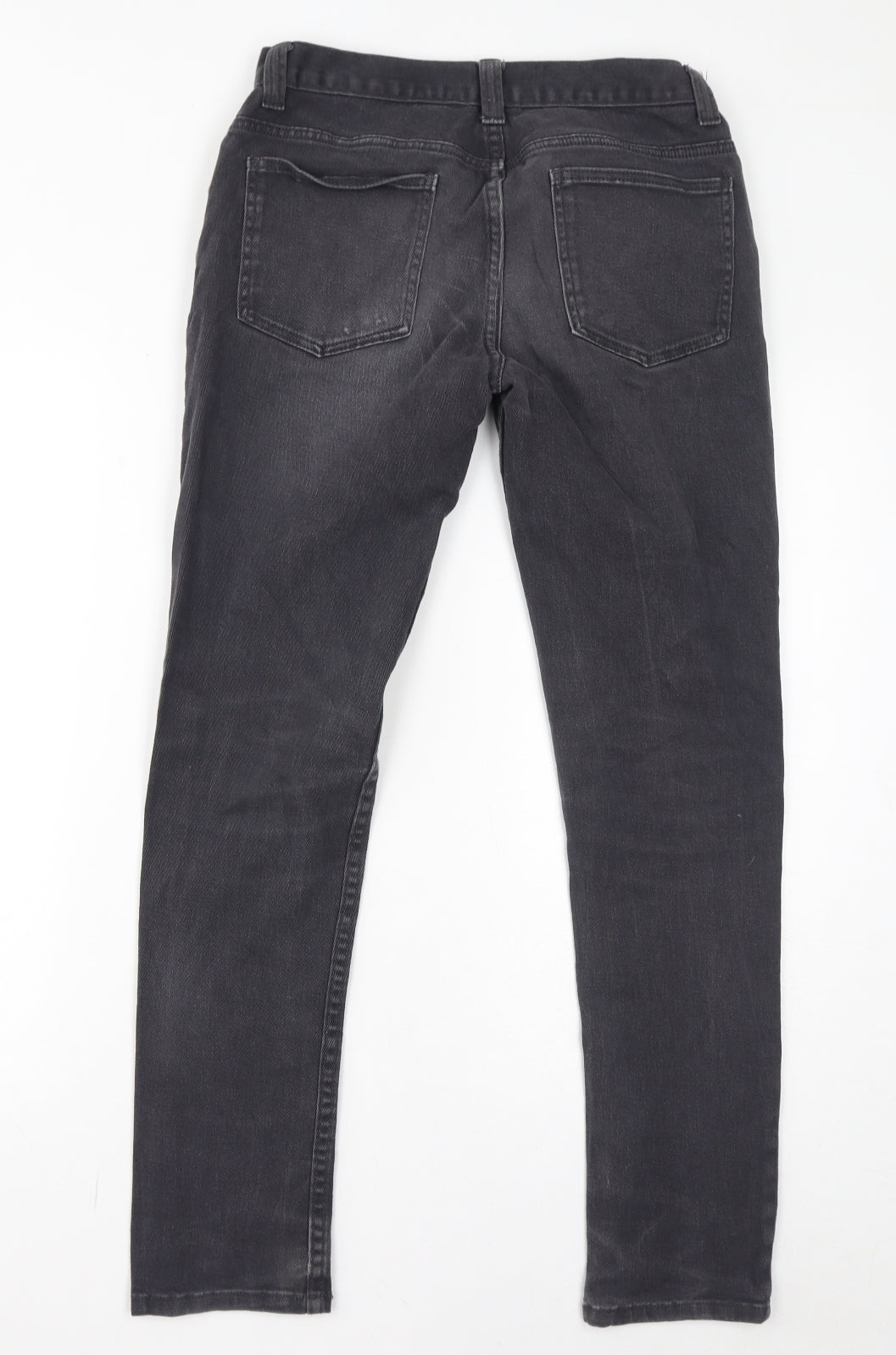 Denim & Co. Womens Grey Cotton Skinny Jeans Size 30 in L32 in Regular Zip