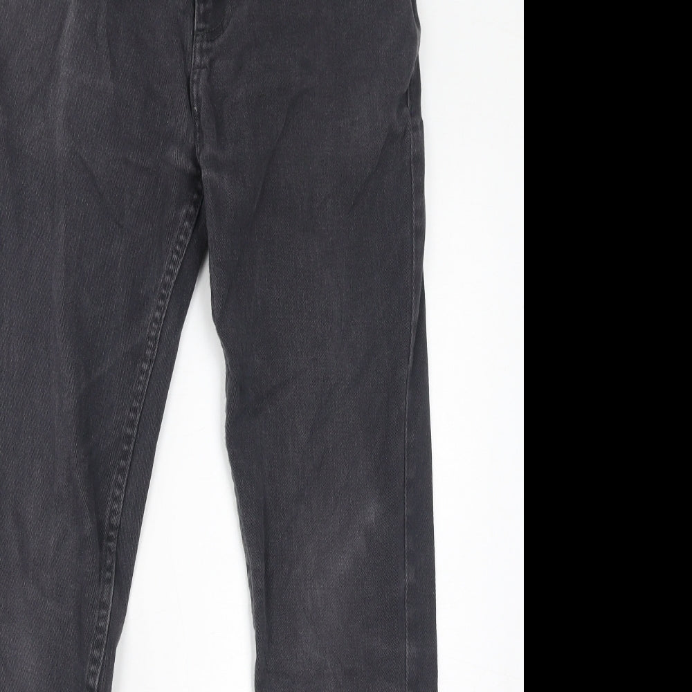 Denim & Co. Womens Grey Cotton Skinny Jeans Size 30 in L32 in Regular Zip