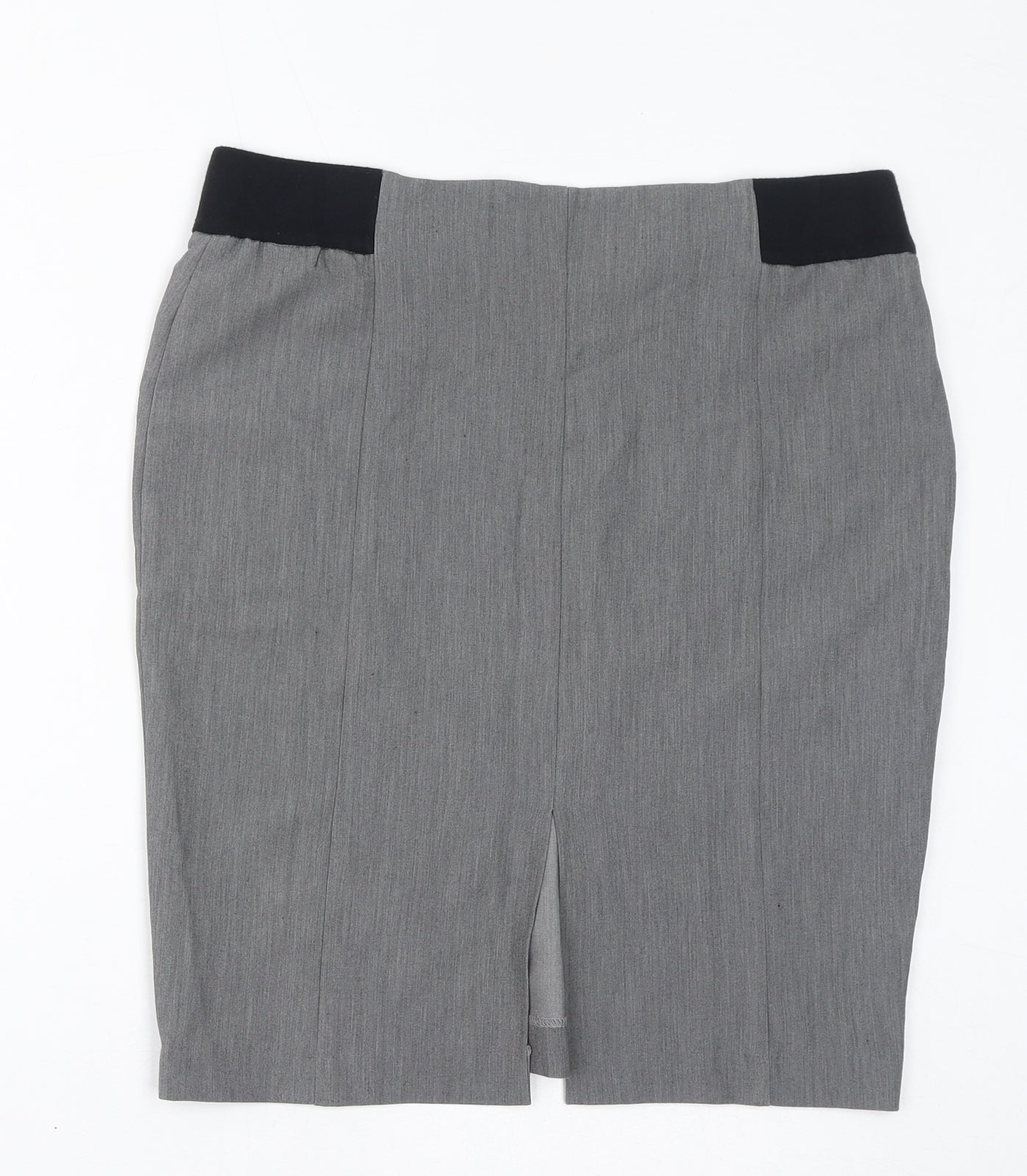 Mothercare Womens Grey Polyester Straight & Pencil Skirt Size 12