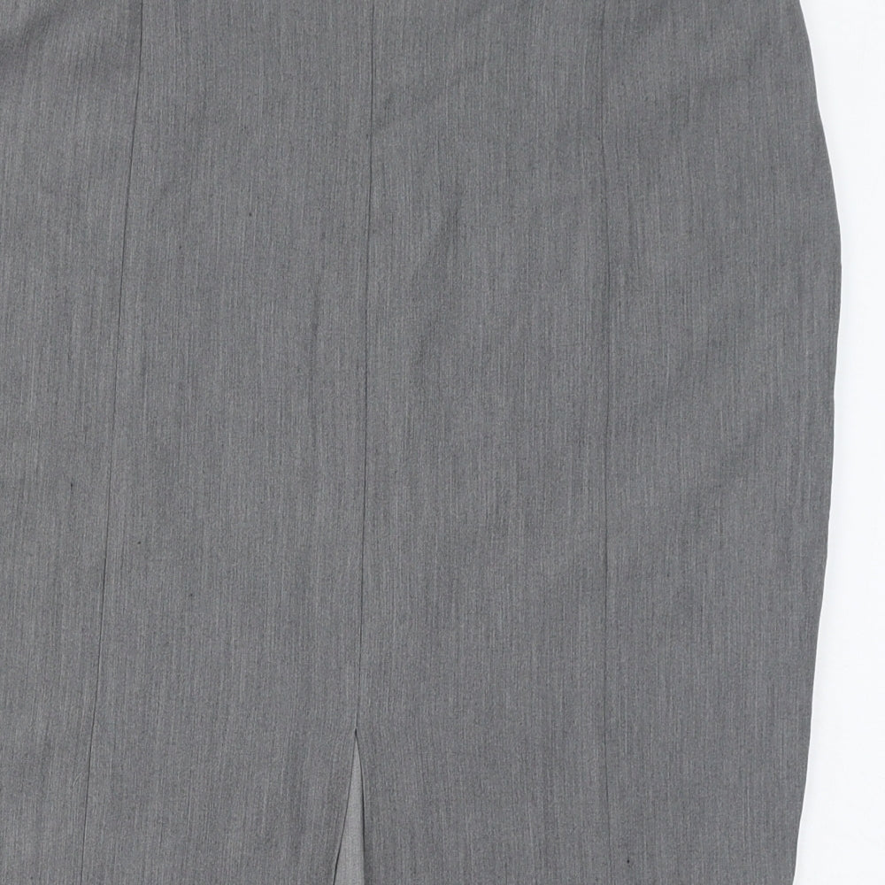 Mothercare Womens Grey Polyester Straight & Pencil Skirt Size 12