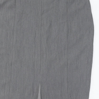 Mothercare Womens Grey Polyester Straight & Pencil Skirt Size 12