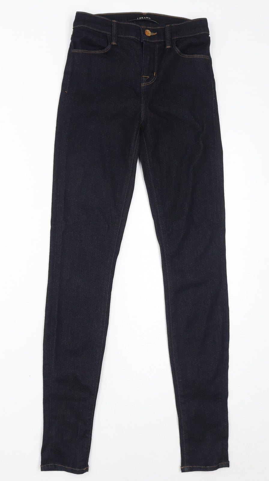 Womens UK Size 24 in J Brand Regular Fit Skinny Blue Jeans