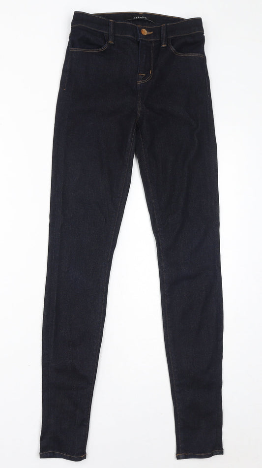 Womens UK Size 24 in J Brand Regular Fit Skinny Blue Jeans