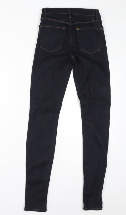Womens UK Size 24 in J Brand Regular Fit Skinny Blue Jeans