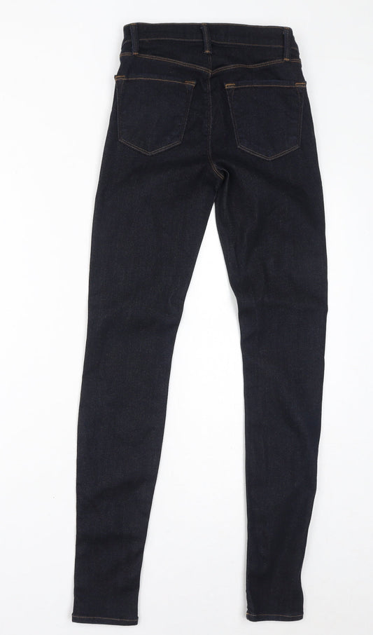 Womens UK Size 24 in J Brand Regular Fit Skinny Blue Jeans