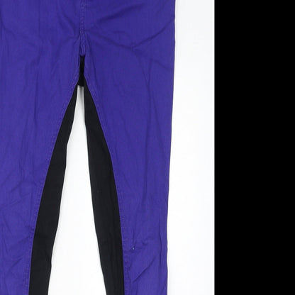 Internacionale Womens Blue Cotton Skinny Jeans Size 14 L29 in Regular Zip