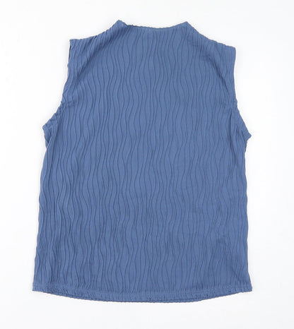 Womens UK Size 3XL Dazy Blue Basic Tank