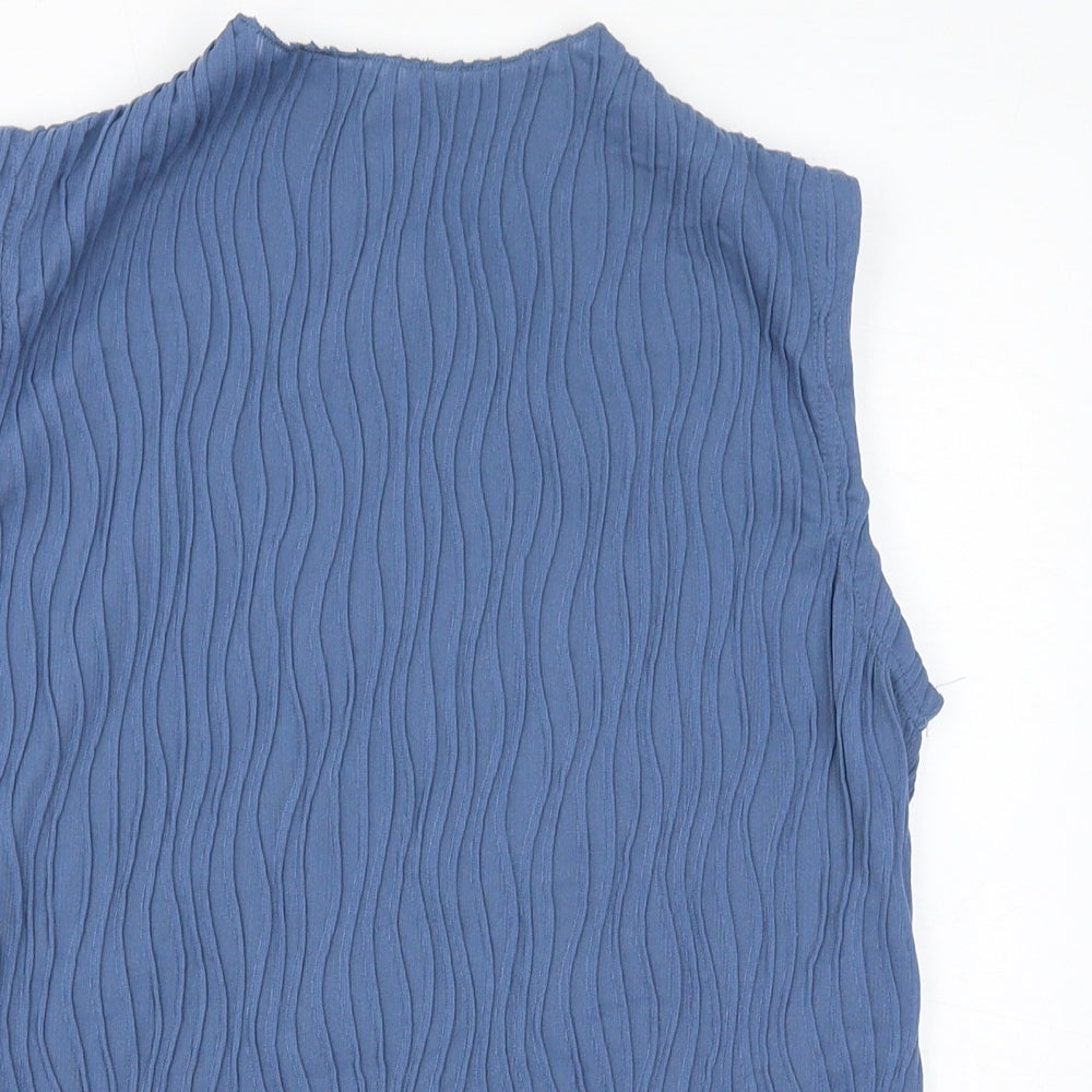 Womens UK Size 3XL Dazy Blue Basic Tank