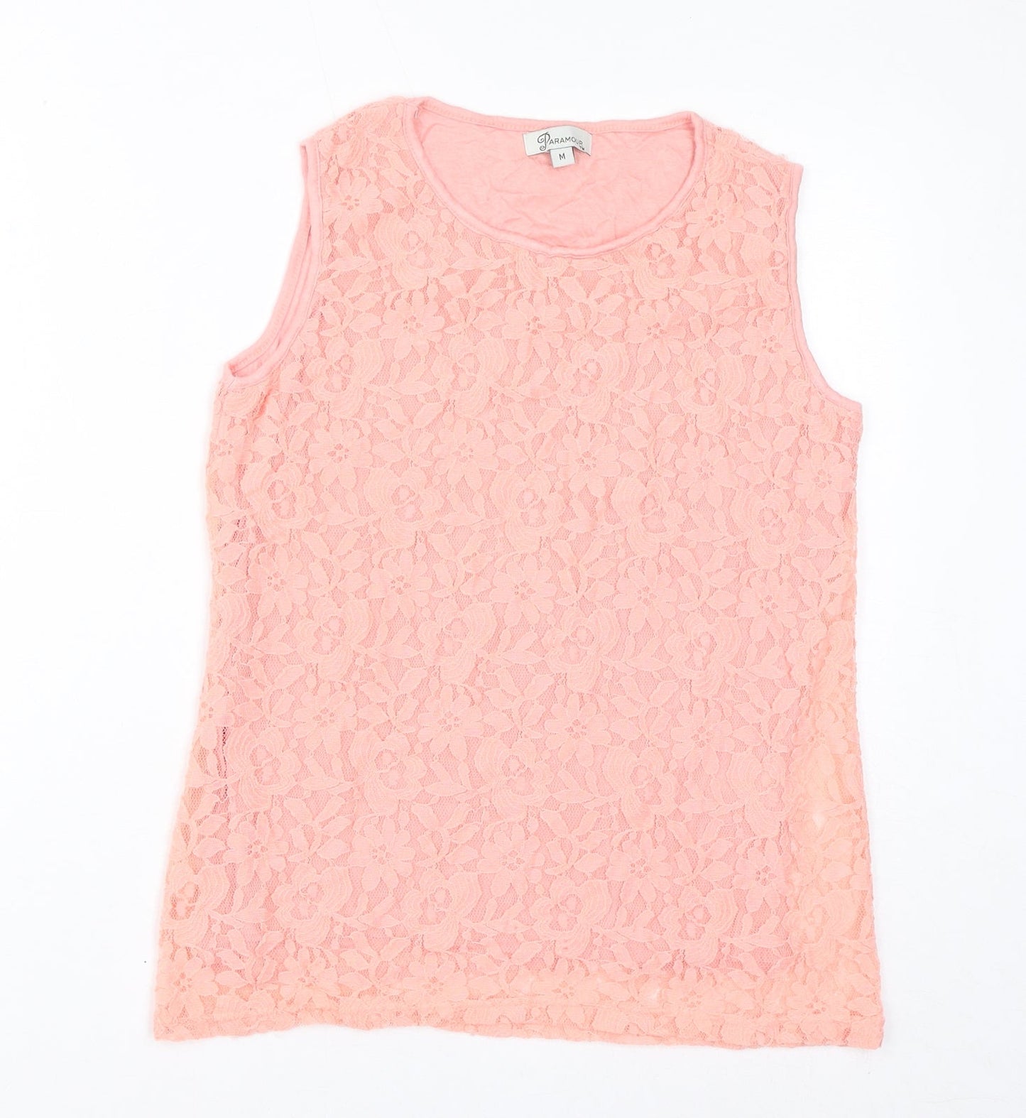 Womens UK Size M PARAMOUR Pink Basic Tank