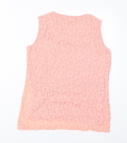 Womens UK Size M PARAMOUR Pink Basic Tank
