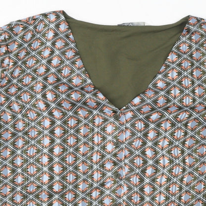 Womens UK Size S Only Green Basic Blouse