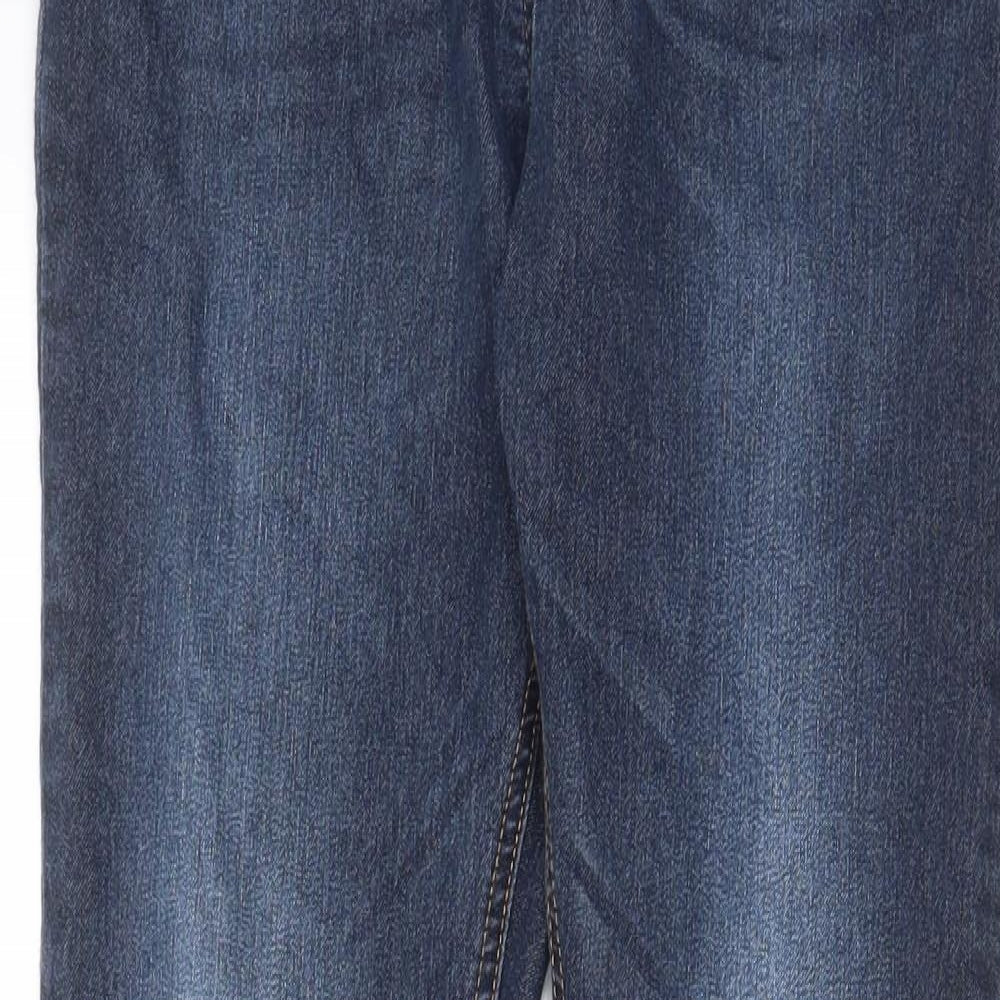 TU Womens Blue Cotton Jegging Jeans Size 8 L29 in Regular - Elasticated waist