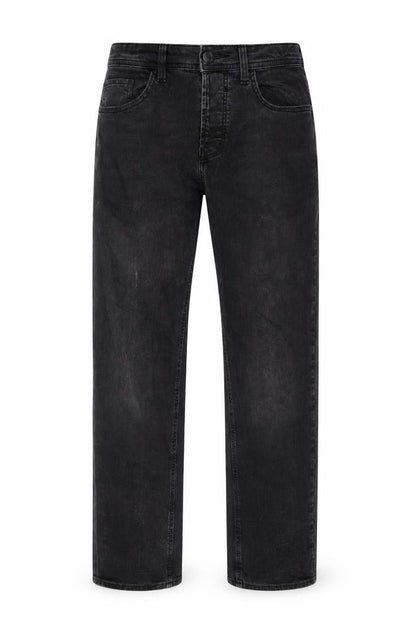 Mens UK Size 32 in Denim & Co. Relaxed Fit Straight Black Jeans
