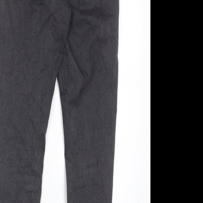Topshop Womens Grey Cotton Skinny Jeans Size 28 in L30 in Regular Zip - Pockets