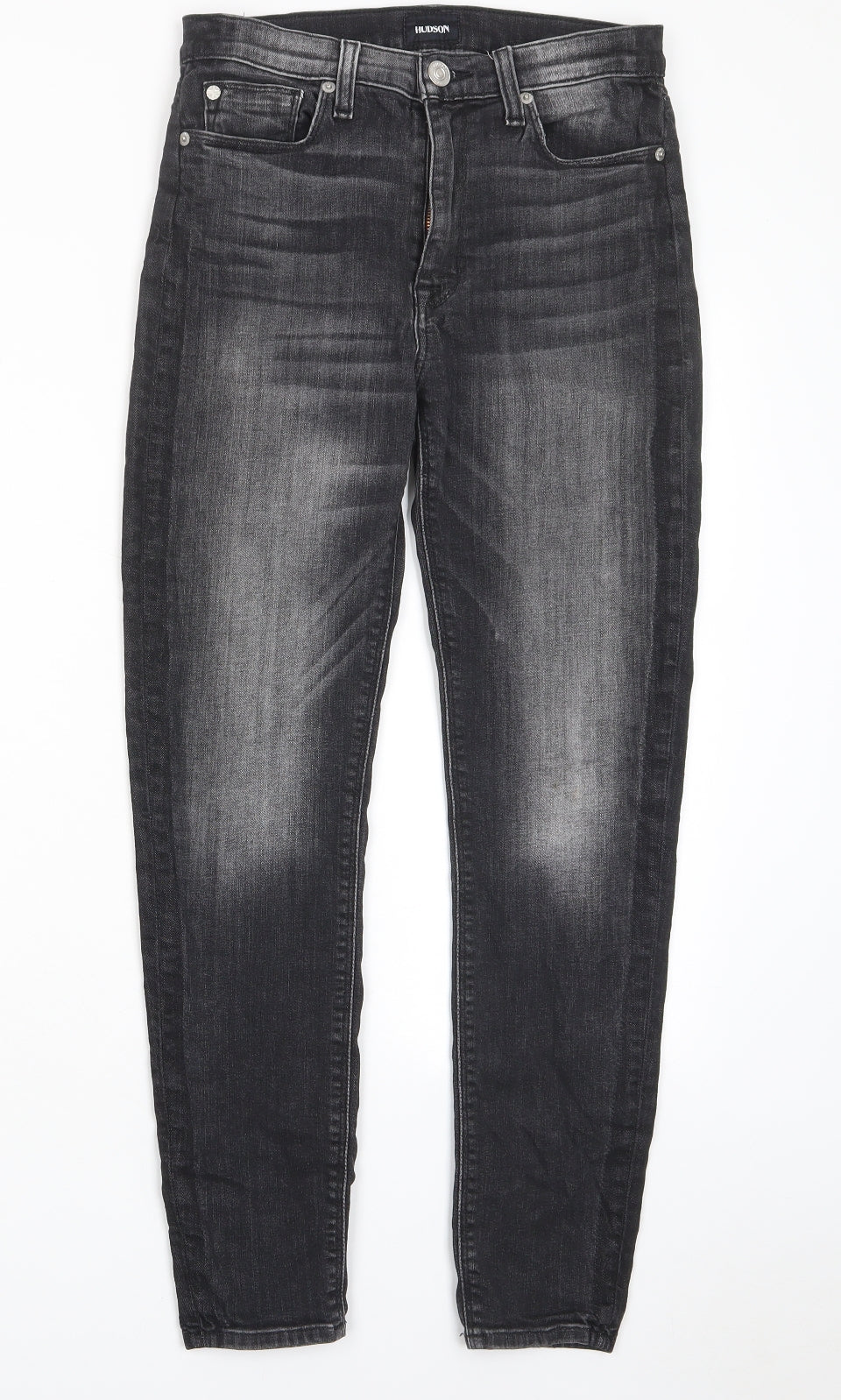 Hudson Womens Grey Cotton Skinny Jeans Size 27 in L28 in Regular Zip - Pockets