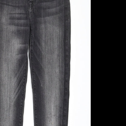 Hudson Womens Grey Cotton Skinny Jeans Size 27 in L28 in Regular Zip - Pockets