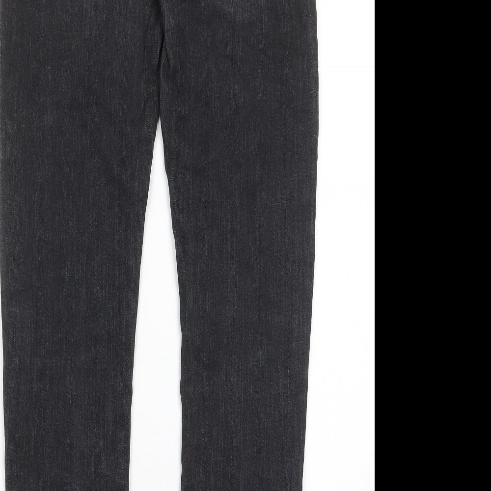 Hudson Womens Grey Cotton Skinny Jeans Size 27 in L28 in Regular Zip - Pockets