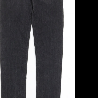 Hudson Womens Grey Cotton Skinny Jeans Size 27 in L28 in Regular Zip - Pockets