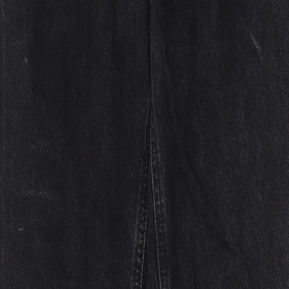 ASOS Womens Black Cotton Straight Jeans Size 26 in L36 in Regular Zip - Pockets