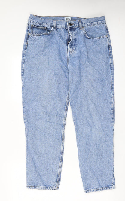 BDG Womens Blue Cotton Boyfriend Jeans Size 34 in L32 in Regular Button - Pockets