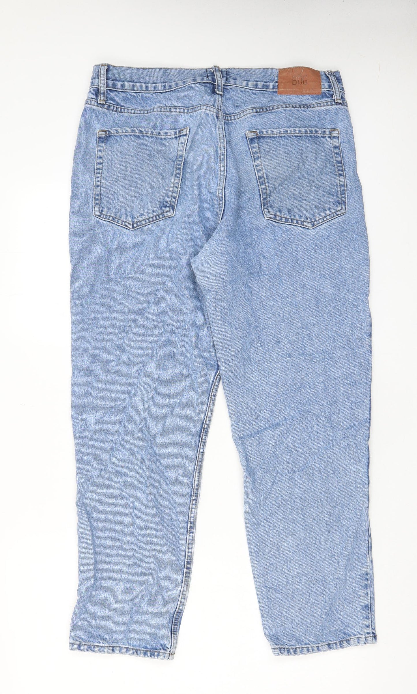 BDG Womens Blue Cotton Boyfriend Jeans Size 34 in L32 in Regular Button - Pockets