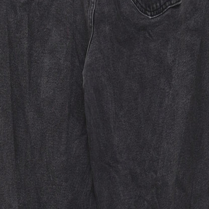 ASOS Womens Grey Cotton Straight Jeans Size 36 in L32 in Regular Zip - Pockets